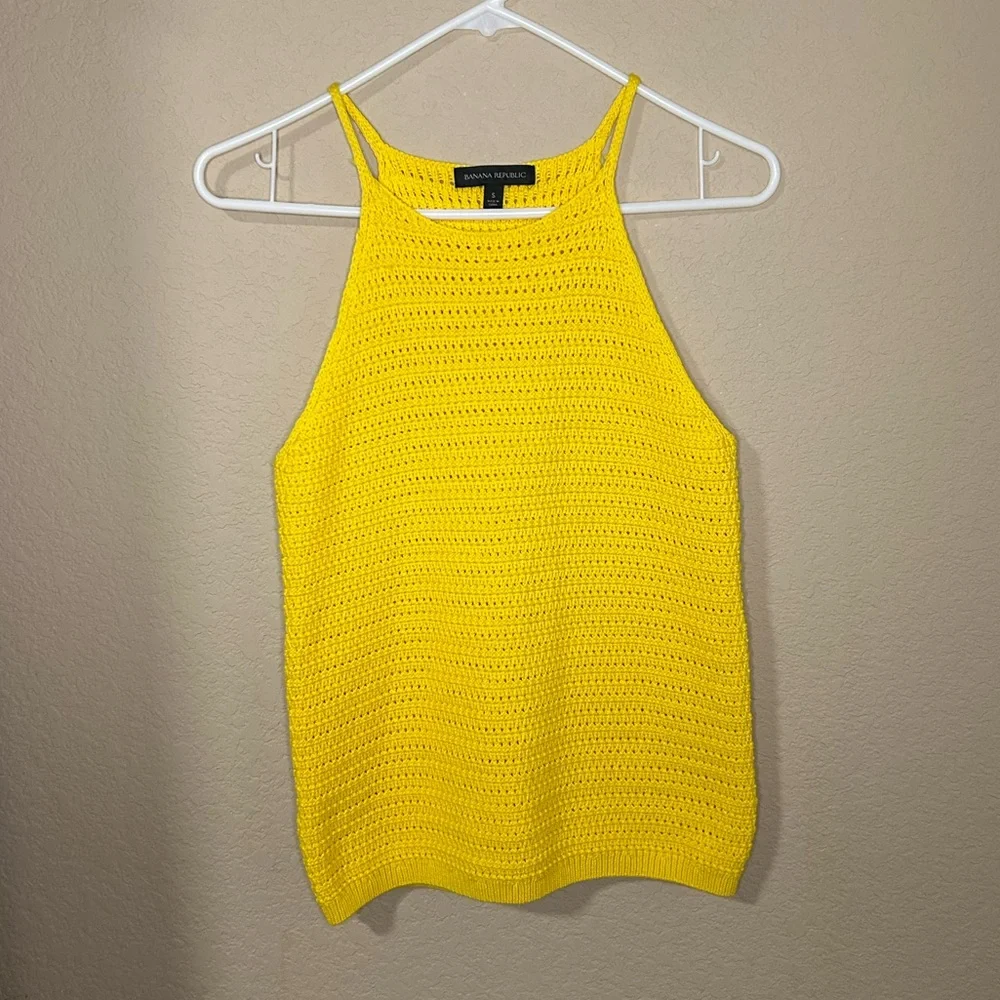 Banana Republic Halter Neck Sweater Tank Top small - Picture 3 of 6